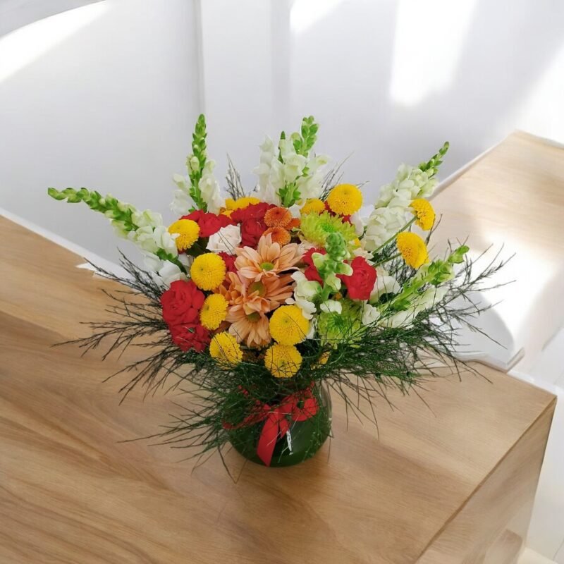 Arranjo de Flores no Vaso